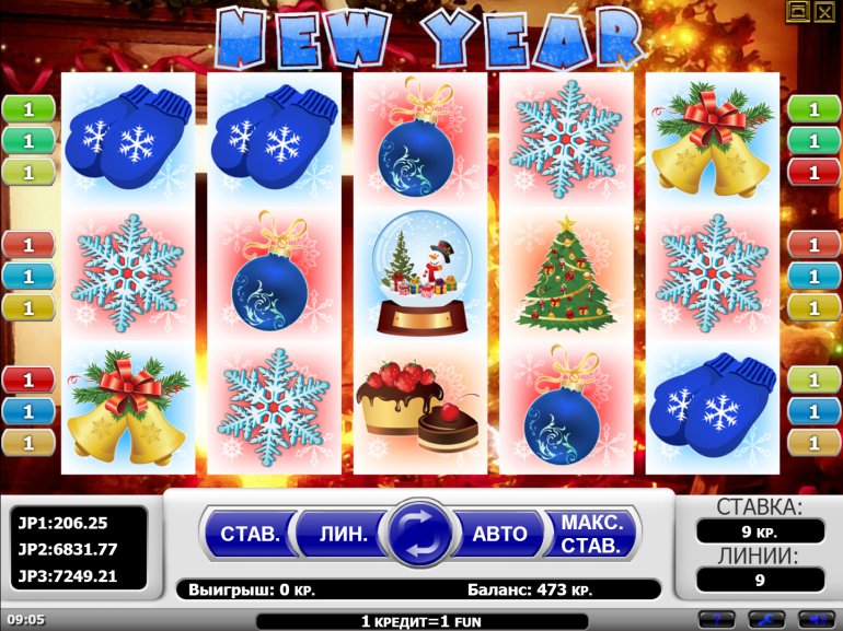 игровой автомат Новый год